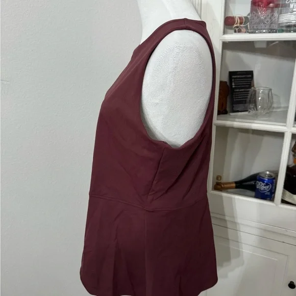 SPANX Brown Active Peplum Tank - Picture 3 of 8
